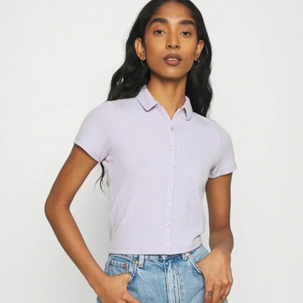 Hollister Must Have Ribbed Polo T-shirt S